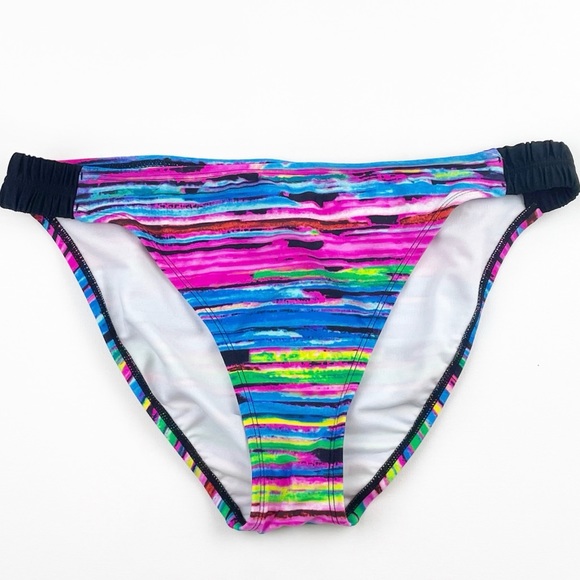 ZELOS Wave Runner Side Tabbed Hipster Bikini Bottoms - Picture 5 of 6